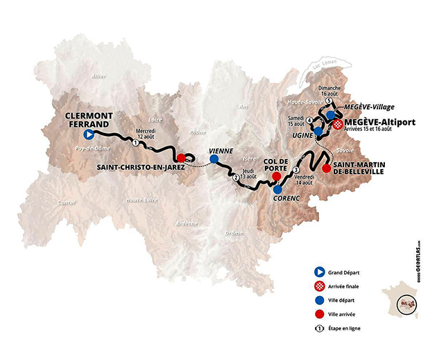 Criterium Dauphine map